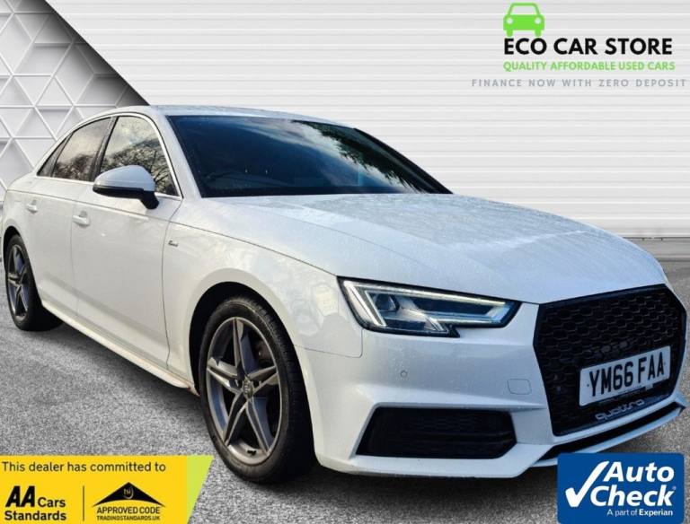 2017 Audi A4 2.0 TFSI S line Saloon 4dr Petrol Manual Euro 6 (s/s) (190 ps) Saloon Petrol Manual