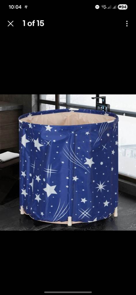Portable Bathtub Foldable Free Standing Soaking Bath Tub Adult SPA Bathtub
