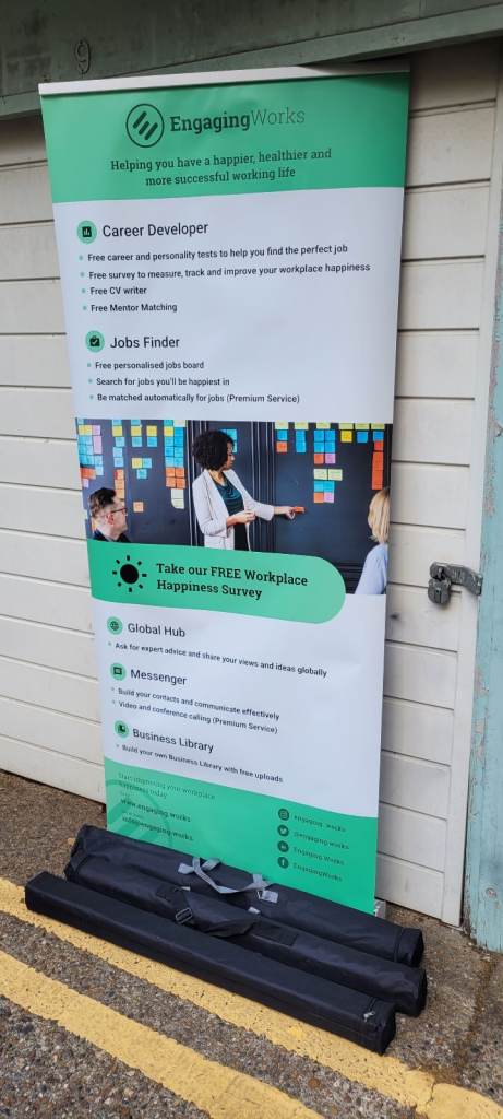 Retractable Banner Stands with Carry Bags – Good Condition