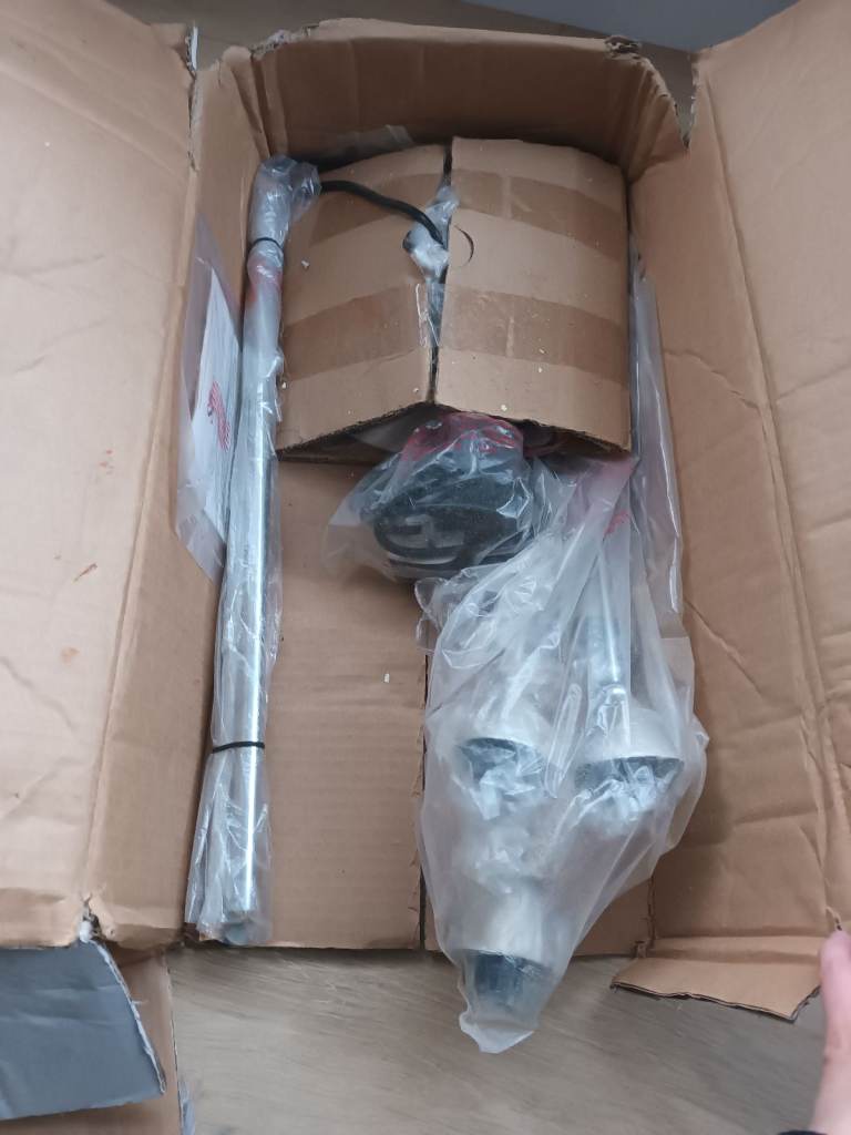 Debenhams silver floor lamp new