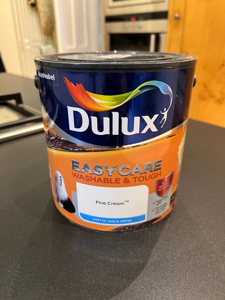 Dulux Easycare - Fine Cream 2.5L New + Free Open Pot