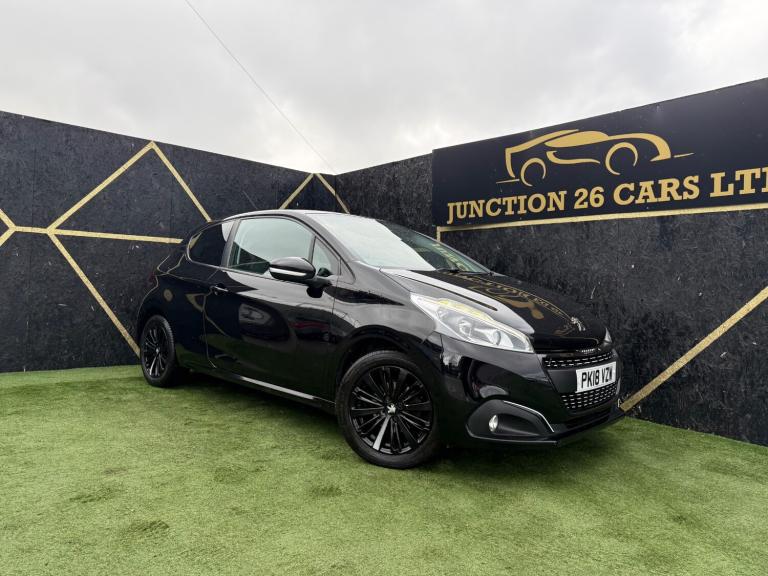 2018 Peugeot 208 1.2 PureTech 82 Black Edition 3dr HATCHBACK Petrol Manual