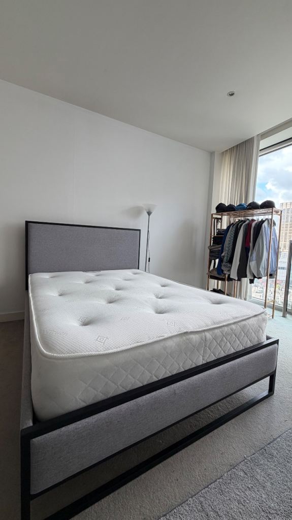     Double Bed & Mattress – Excellent Condition (6 Months Old)