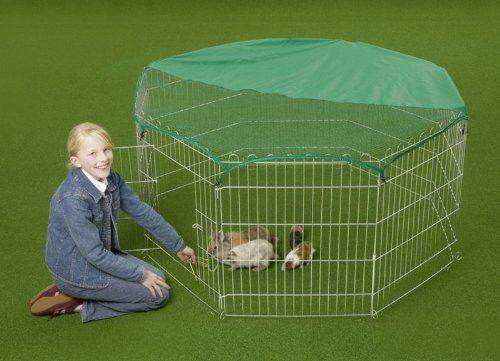 VivaPet Outdoor Octagon Rabbit Run Cage Pen with Sun 