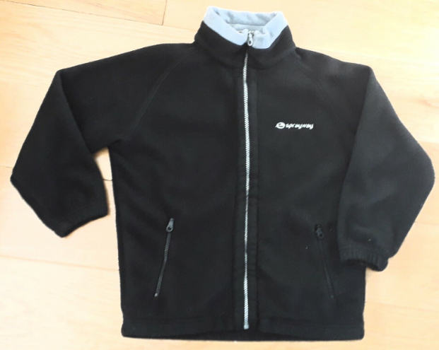 SPRAY WAY - BOYS WARM FLEECE ZIP THROUGH, AGE 8 YRS