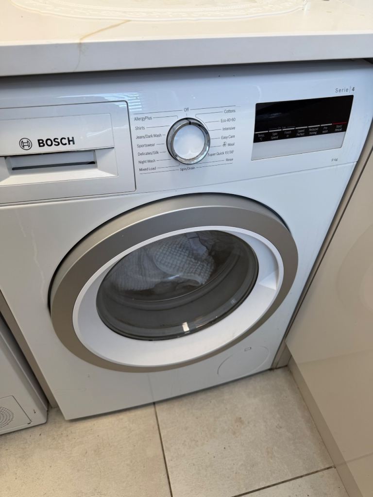 Bosch washing machine and matching Bosch dryer 