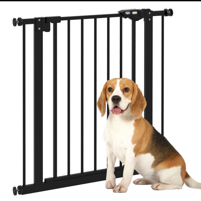 PAW HUT D06-096V01BK HEAVY METAL PET gate IN BLACK