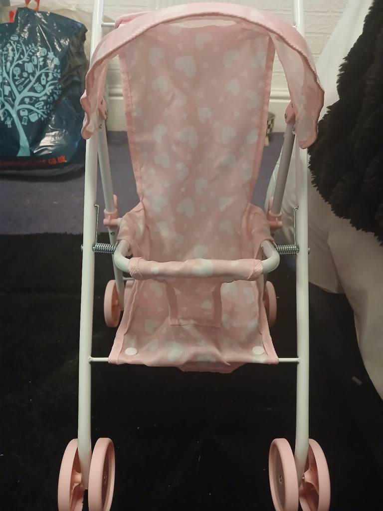 Pink Doll's Stroller / Pram – Good Condition