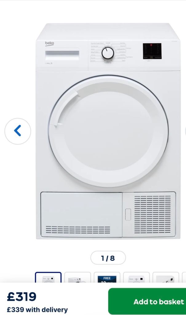 Beko condenser tumble trier 