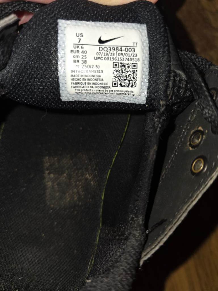 3 pairs of Nike Kid's shoes in junior size 6