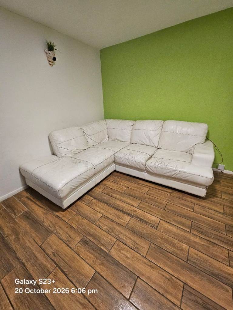 Free sofa white leather