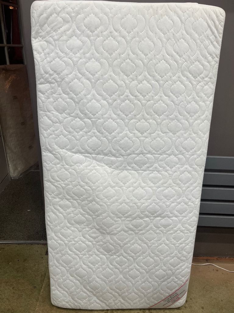 WHITE COT MATTRESS SIZE 25” x 50”