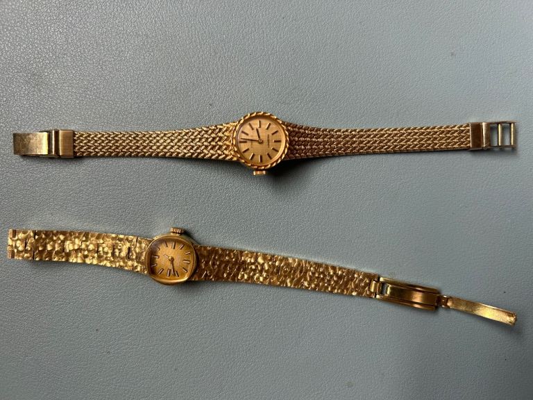 Pair of Gold Vintage Watches - Good Condition
