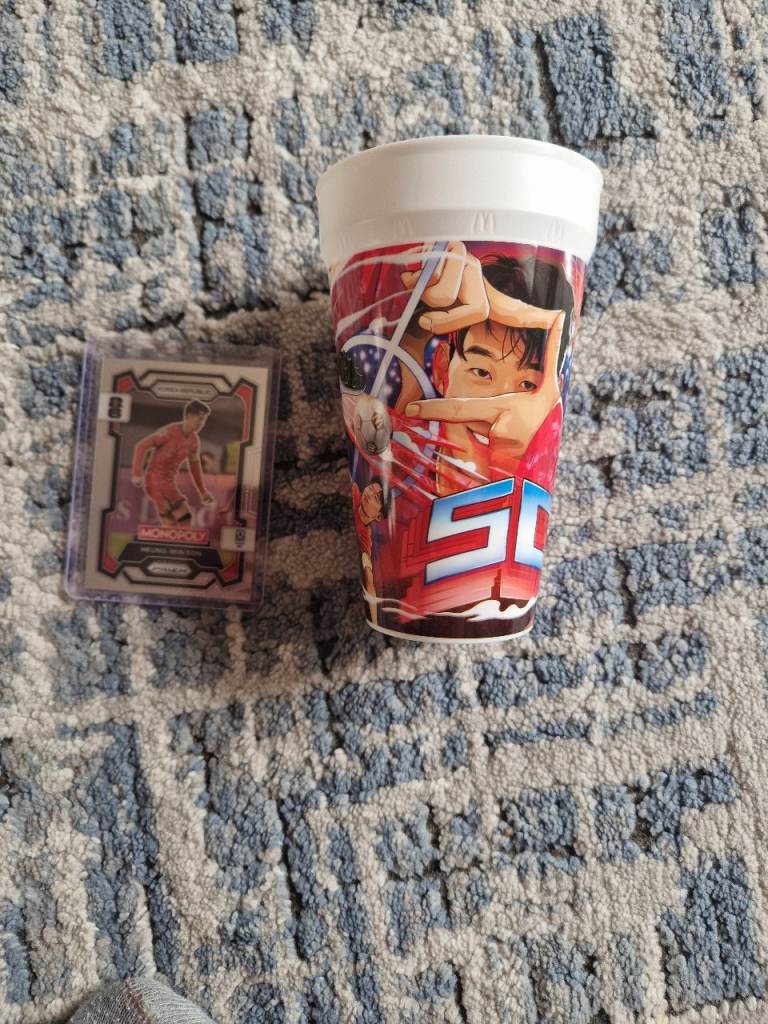 Heung Min Son World Cup and Monopoly Panini Prizm