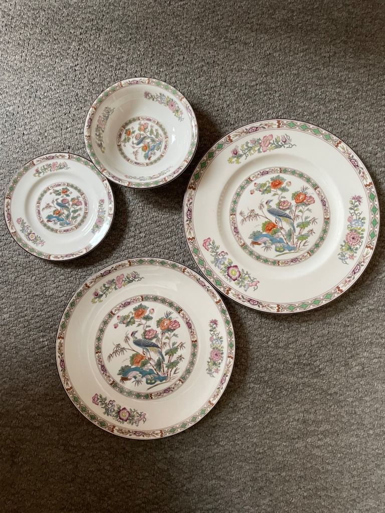 Wedgwood Kutani Crane china.  