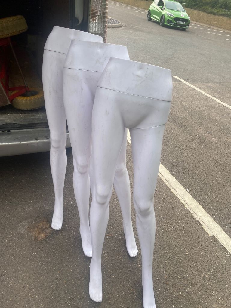 Mannequin women legs