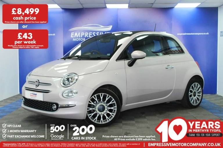 2020 70 FIAT 500 1.0 MHEV STAR HATCHBACK 3DR PETROL MANUAL EURO 6 (S/S) (70 BHP)