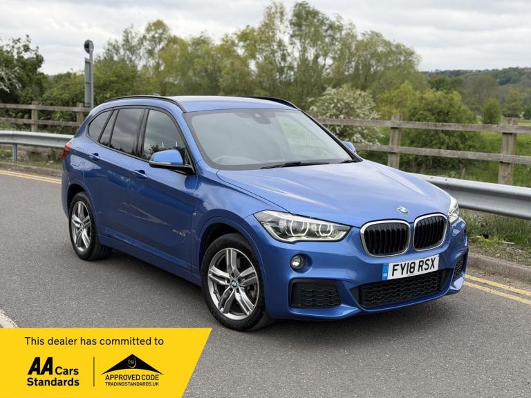 2018 BMW X1 2.0 20d M SPORT AUTO XDRIVE BLUE EURO 6 HPI CLEAR FINANCE WARRANTY