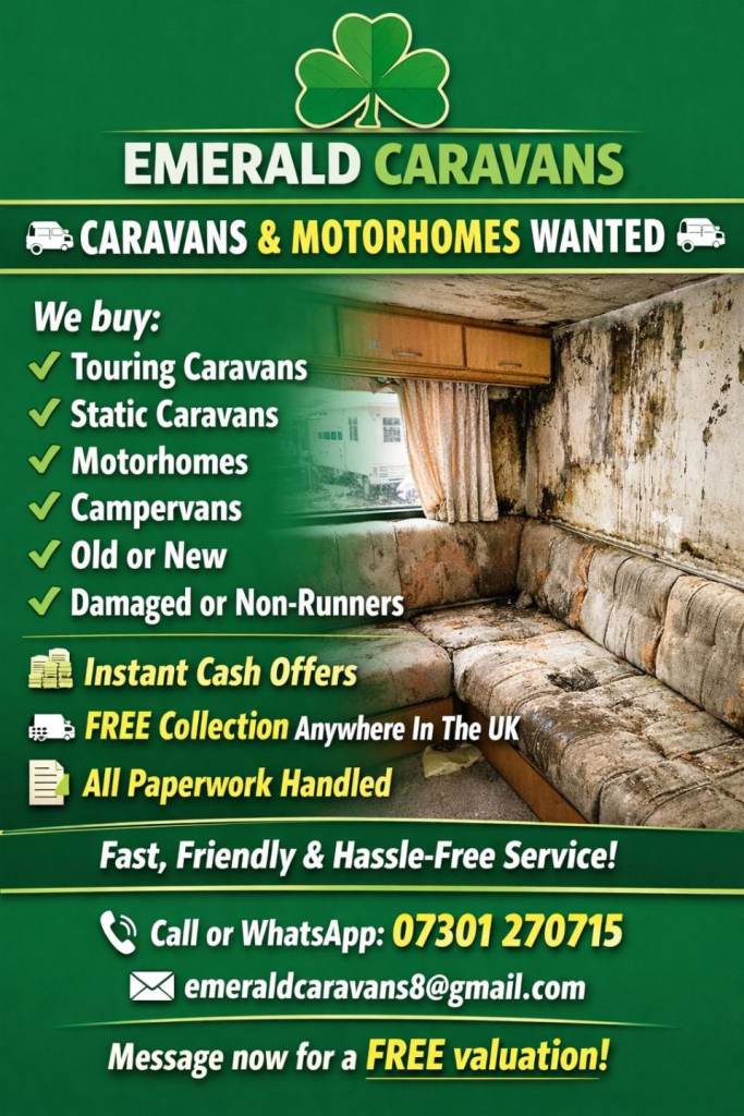 CARAVANS URGENTLY REQUIRED