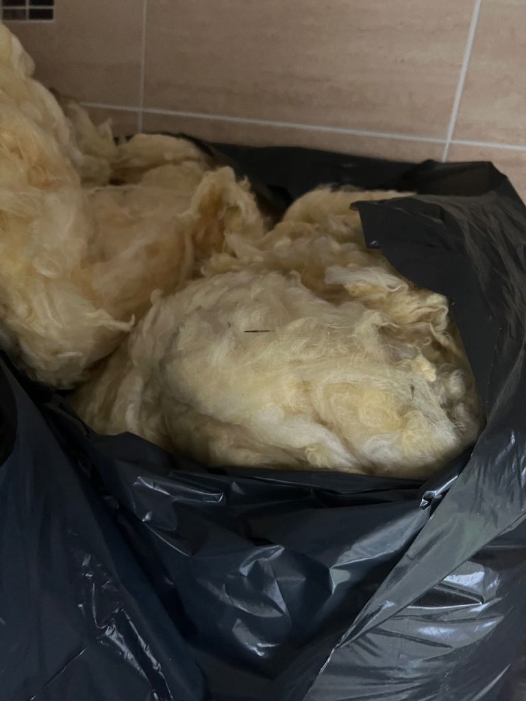 image for Loft insulation - 9 black sacks 