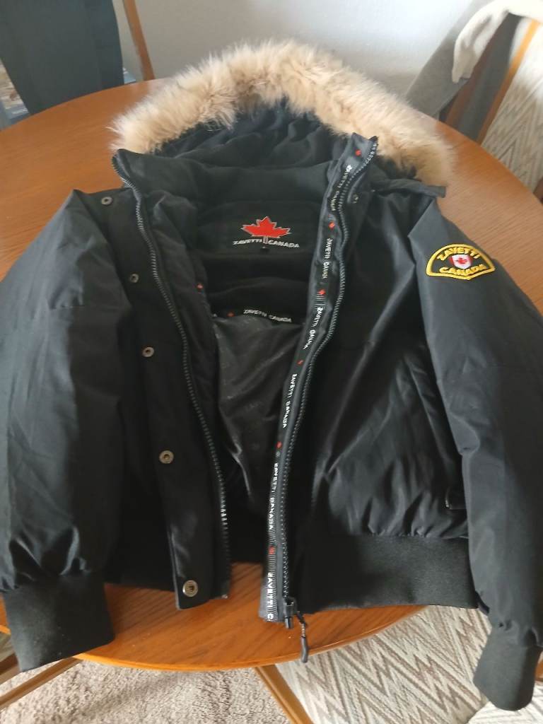 Zavetti Canada Girls/Womens Hooded Bomber Jacket.