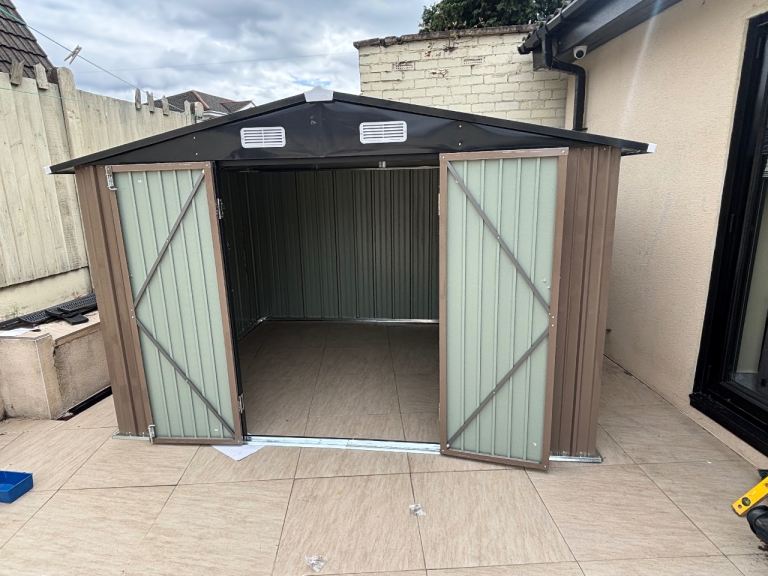 Galvanised garden sheds 