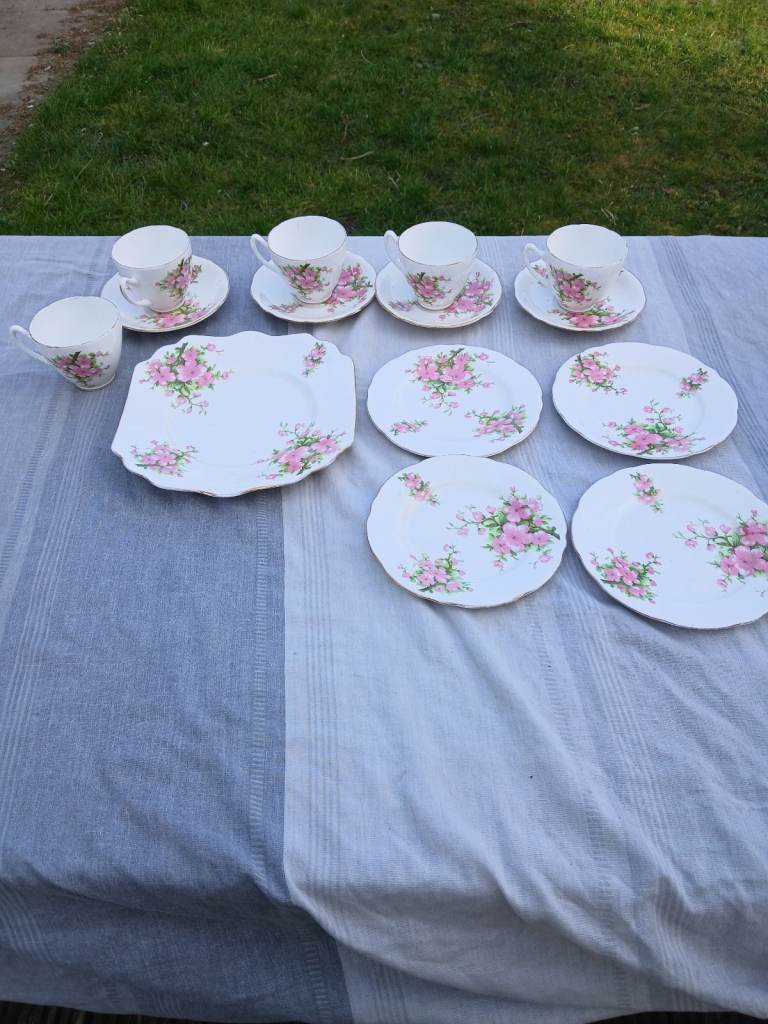 Bone china plate set 