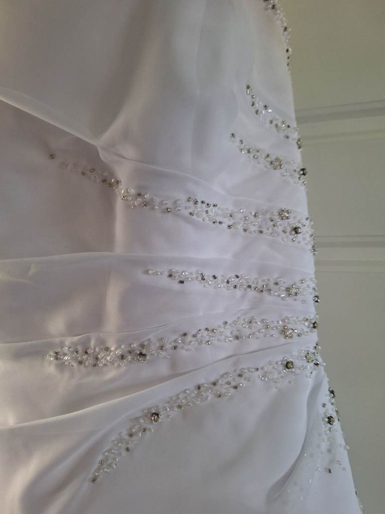 image for Wedding dress and hoop.