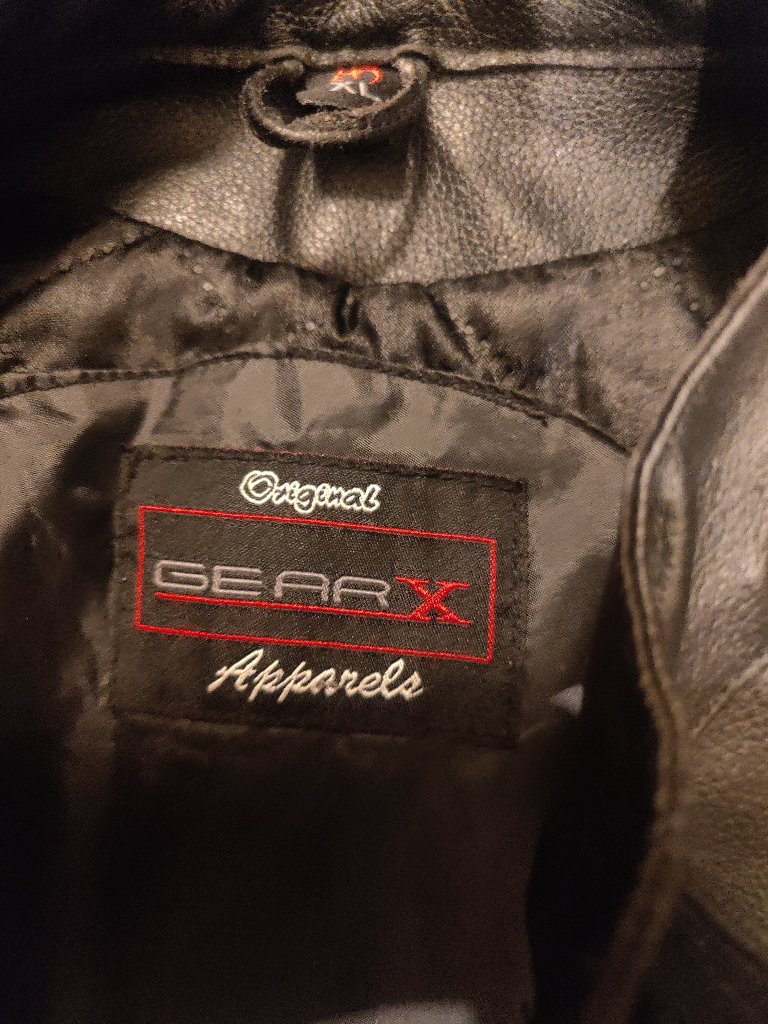 Brand new leather jacket with protection pads