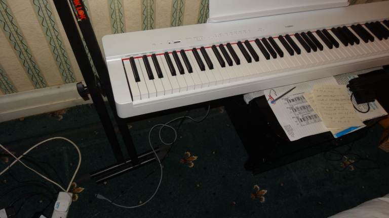  Yamaha P-225 Portable  P Series Digital Piano   88 keys White　