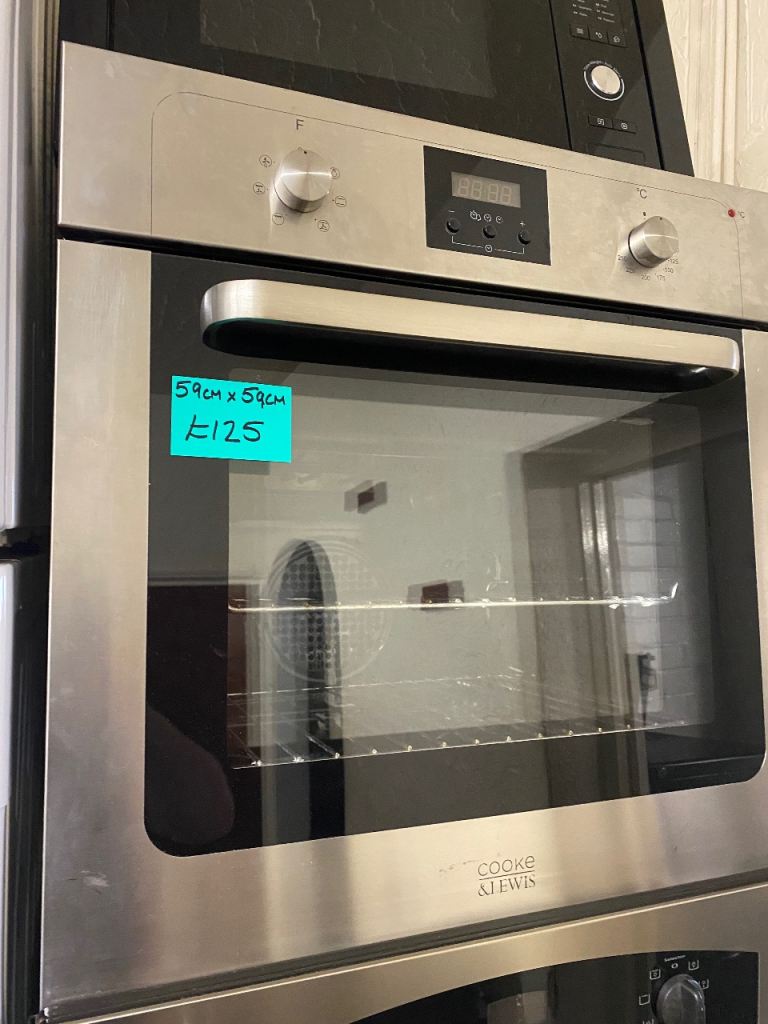 🚚✅SILVER COOKE&LEWIS 59x59CM BUILT IN ELECTRIC OVEN £125 WE DO DELIVER 