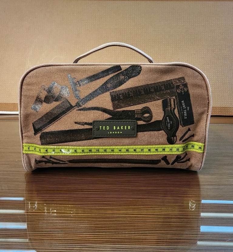 Ted Baker men women make up grooming travel satchel 2 compartments washbag