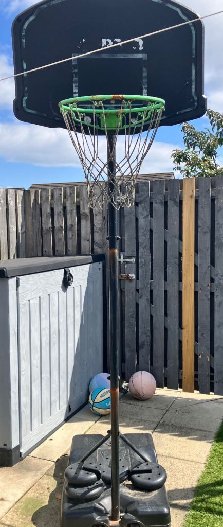 Free Outdoor Sports Equipment Bundle - Basketball Hoop, Rebounder & Target