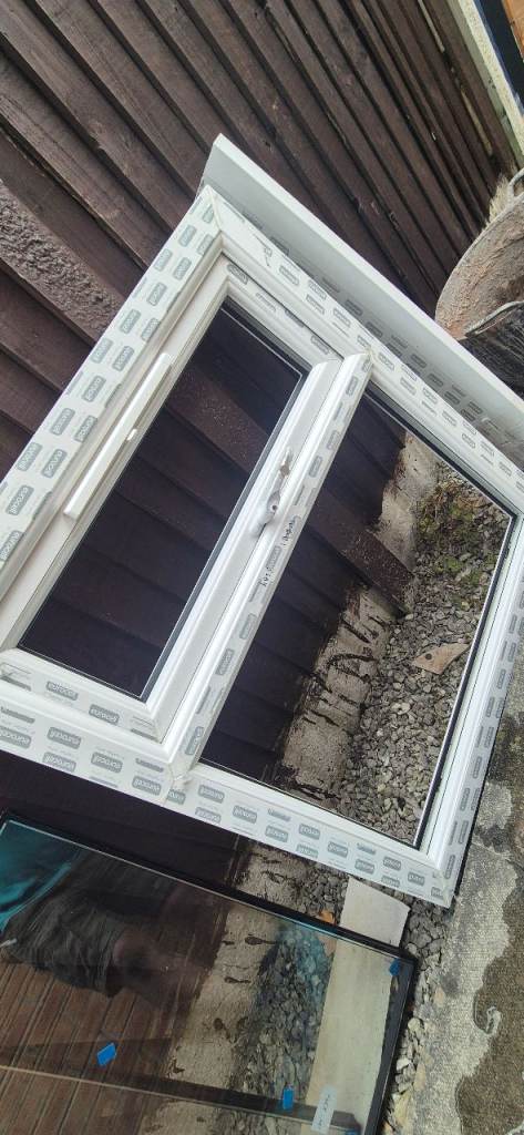 Brand New White UPVC Double Glazed Window - Top Hung