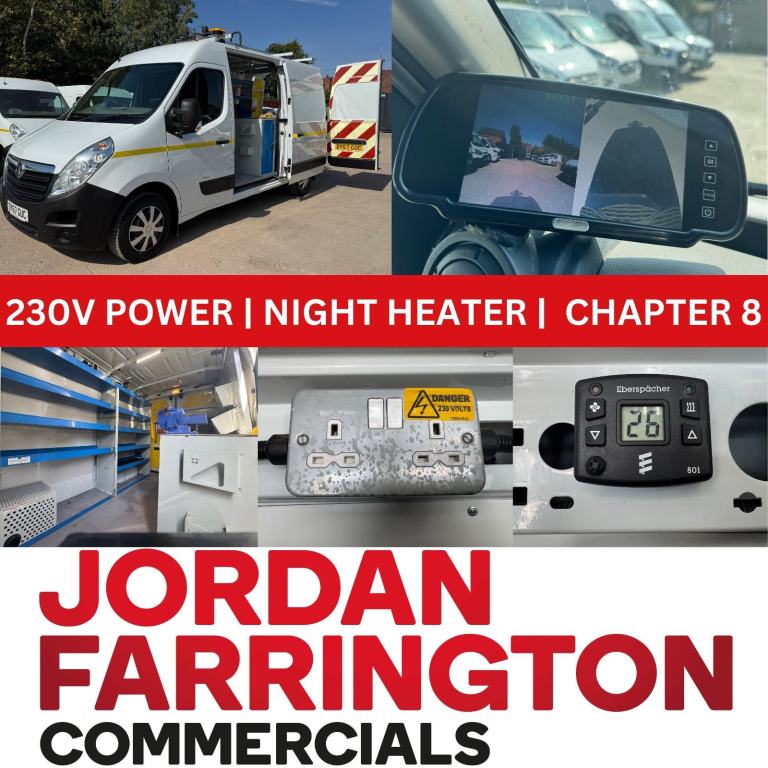 2018 VAUXHALL MOVANO L2 H2 EURO 6 UTILITY SPEC MOBILE WORKSHOP / FITTER VAN ULEZ