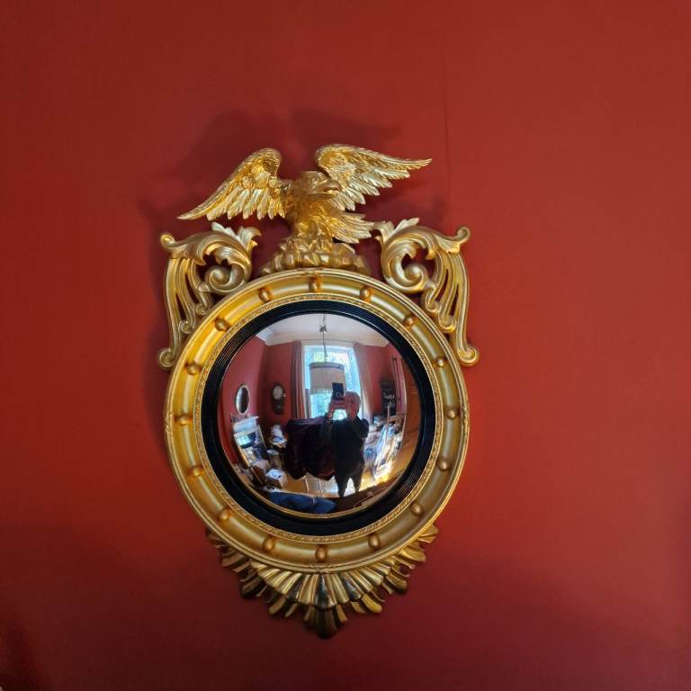 Regency-style convex mirror