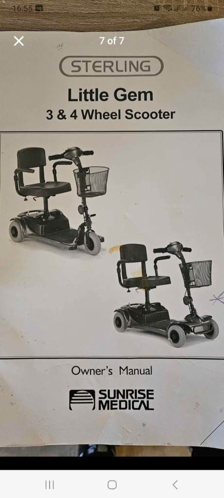 Little Gem mobility boot scooter CAN DELIVER 