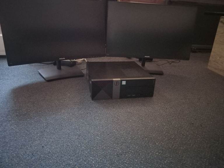 MEGA DEAL DELL DUAL CURVED HD SCREEN PC KIT FOR UNDER £100 - only one kit left 