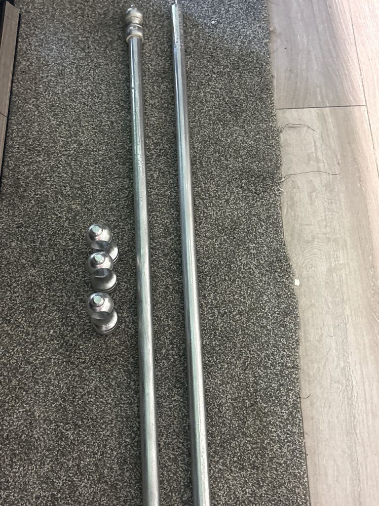 10ft wooden curtain pole