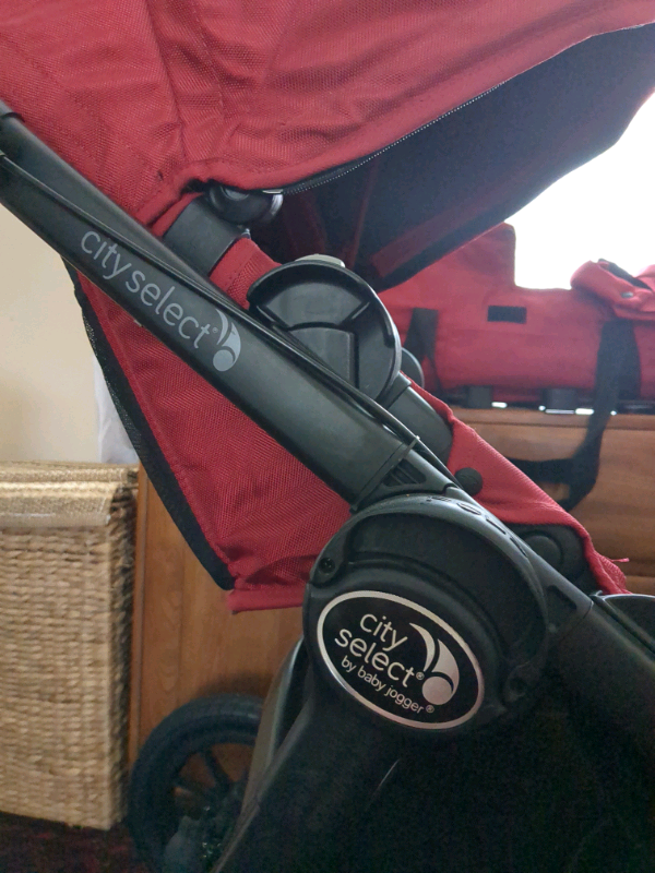 Baby jogger City select Twin double stroller pushchair buggy like new condition 