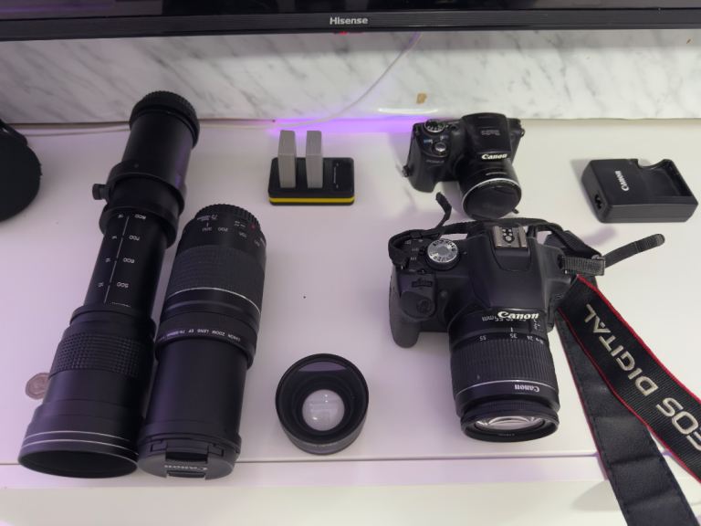 Canon 500D + Canon SX500-IS