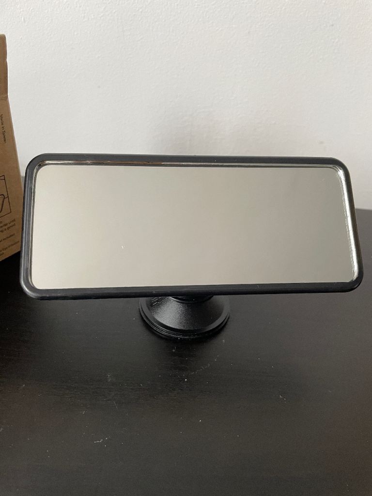 Car mirror for driving test