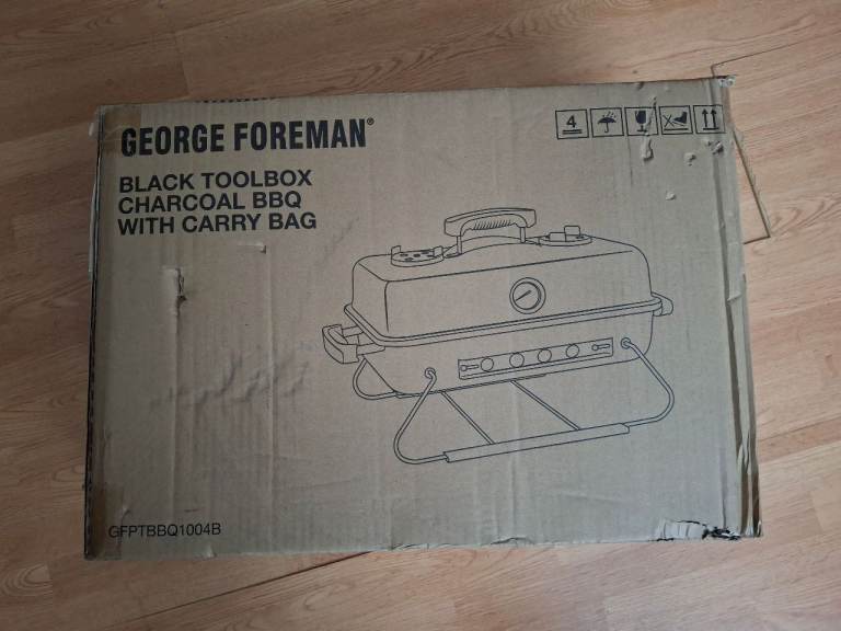 image for George Foreman Toolbox Charcoal BBQ