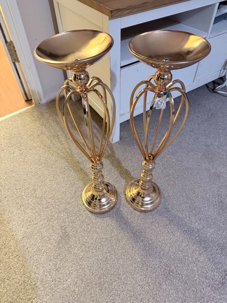Large Iron Flowers Vases Candle Holder Wedding Table Centerpiece Candlestick