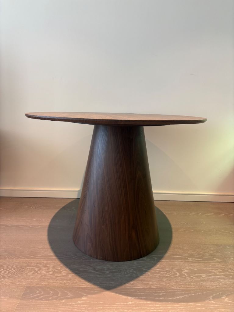 Cult Furniture Finnely Walnut round dining room table 