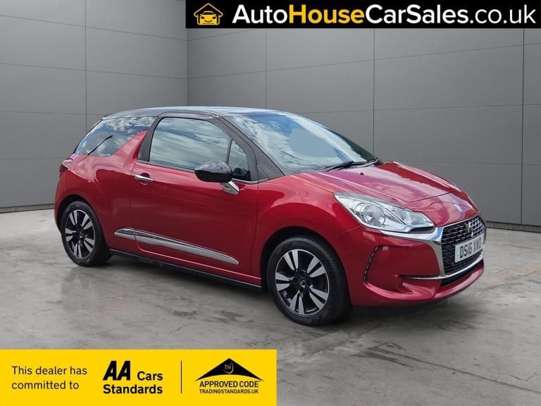 2016 DS Automobiles DS 3 1.2 PureTech 82 Chic 3dr HATCHBACK PETROL Manual