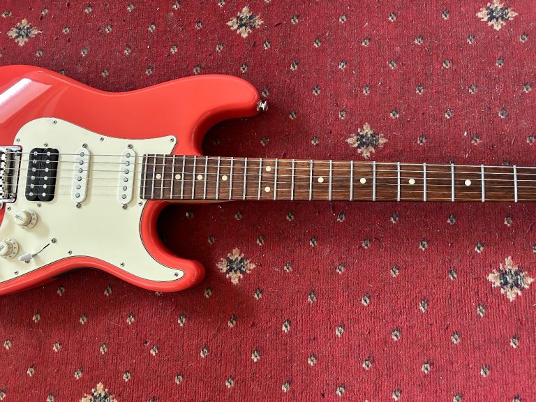 Suhr Classic Pro fiesta red electric guitar