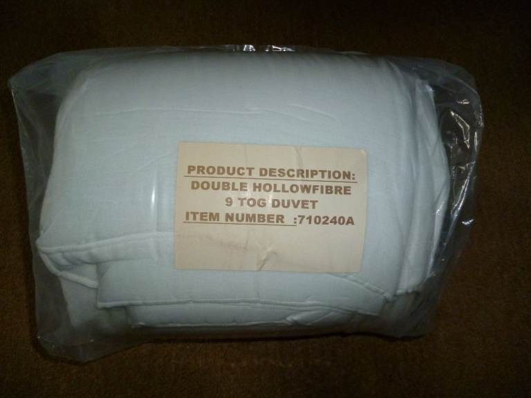 Brand New 9 Tog Double Duvet Hollow Fibre