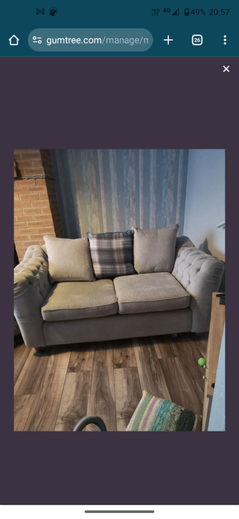 Large 2 seater sofa