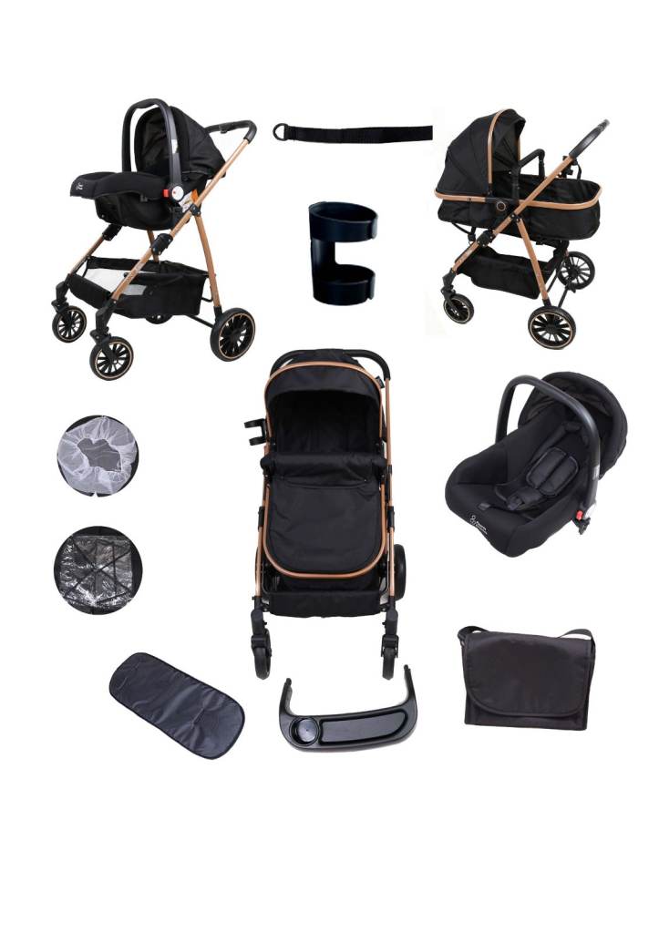 Brand new 3 in 1 Parents & Peanuts prams- Suitable from birth to 22 kgs - Travel friendly